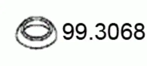 Кольцо глушителя 99.3068 ASSO