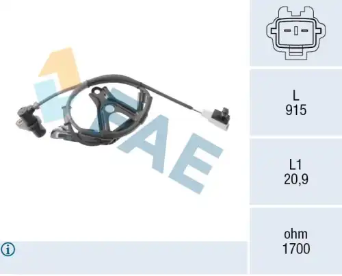 Датчик ABS FAE 78585