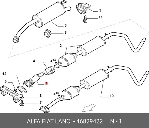 Рулевая тяга FIAT 46829422