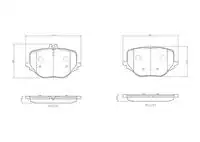 Тормозные колодки дисковые BREMBO P 50 170