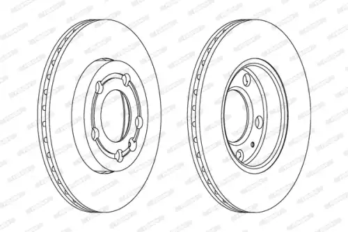Тормозной диск FERODO DDF1164C