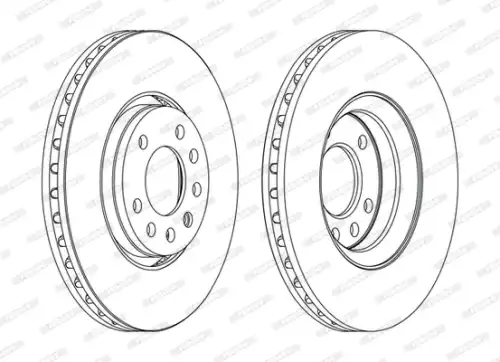 Тормозной диск FERODO DDF1215C
