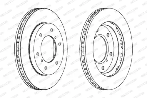 Тормозной диск FERODO DDF1384C