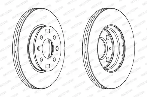 Тормозной диск FERODO DDF1603C