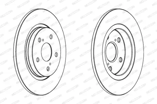 Тормозной диск FERODO DDF1755C