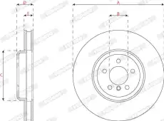 Тормозной диск FERODO DDF2042LC-1