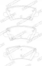 Тормозные колодки дисковые FERODO FDB5036