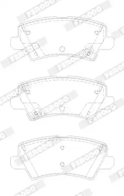 Тормозные колодки дисковые FERODO FDB5036