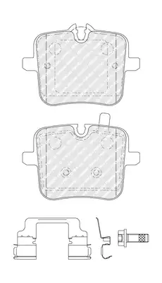 Тормозные колодки дисковые FERODO FDB5302