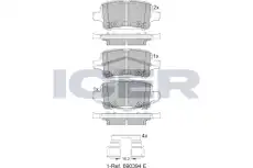 Тормозные колодки дисковые ICER 182257