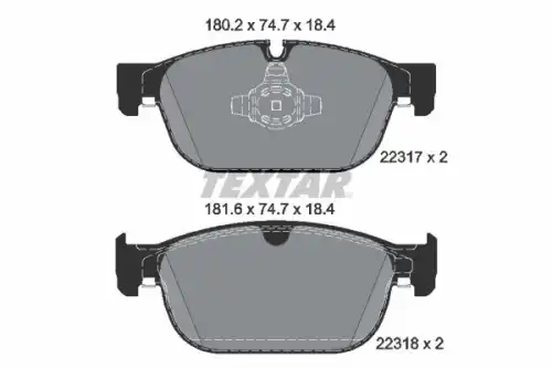 Тормозной диск TEXTAR 92165303