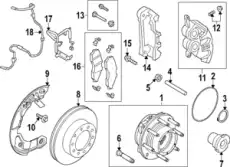 KIT - BRAKE LINING PC3Z2001A FORD