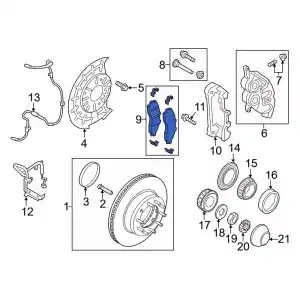 KIT - BRAKE LINING PC3Z2001B FORD