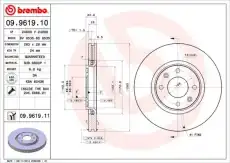 Тормозной диск BREMBO 09961911