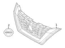 Решетка радиатора NISSAN 623106RA0B