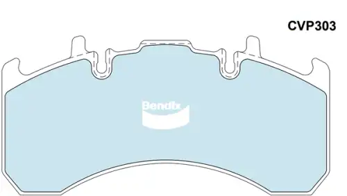 Тормозные колодки дисковые BENDIX CVP303PTHD