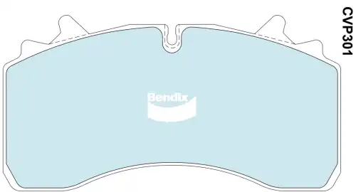 Тормозные колодки дисковые BENDIX CVP301PT