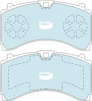 Тормозные колодки дисковые BENDIX CVP501PTHD