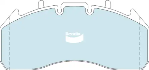 Тормозные колодки дисковые BENDIX CVP1008PT