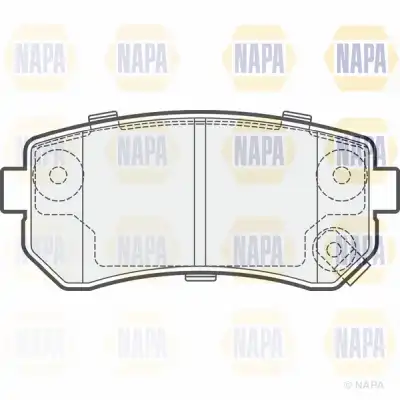 Тормозные колодки дисковые NAPA PBP7401
