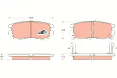 Тормозные колодки дисковые TRW GDB1127DT
