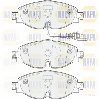 Тормозные колодки дисковые NAPA PBP7556