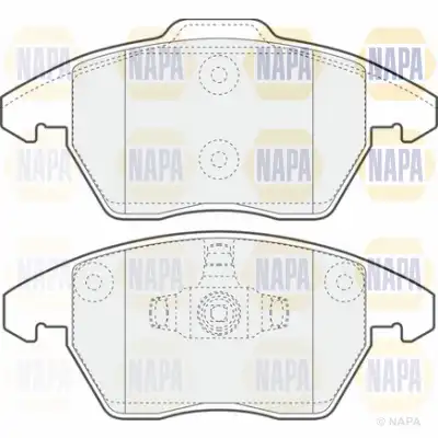 Тормозные колодки дисковые NAPA PBP7596