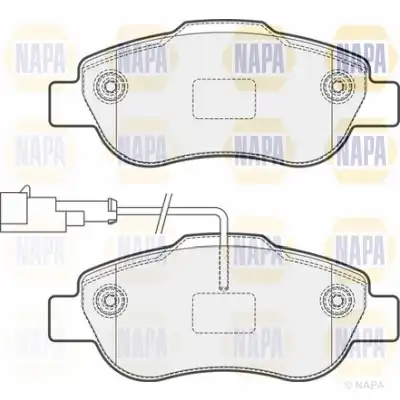 Тормозные колодки дисковые NAPA PBP7707