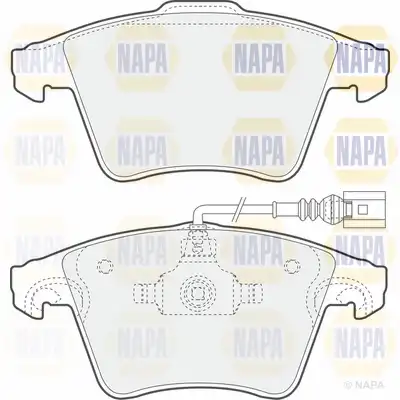 Тормозные колодки дисковые NAPA PBP7573