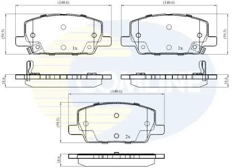 Тормозные колодки дисковые COMLINE CBP32437
