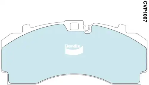Тормозные колодки дисковые BENDIX CVP1007 PT