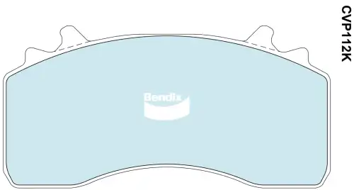 Тормозные колодки дисковые BENDIX CVP112 PT