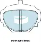 Тормозные колодки дисковые BENDIX DB843 4WD