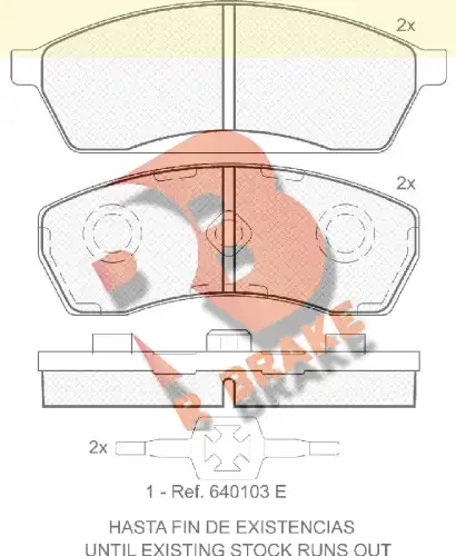 Тормозные колодки дисковые R BRAKE RB1292