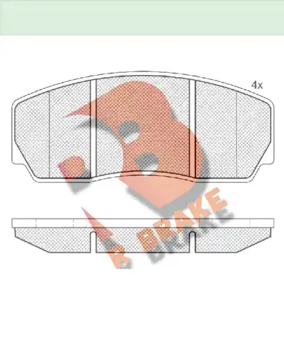 Тормозные колодки дисковые R BRAKE RB1333