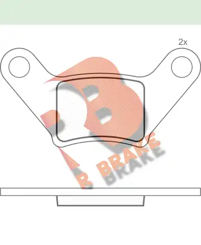 Тормозные колодки дисковые R BRAKE RB1991