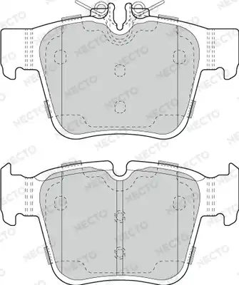 Тормозные колодки дисковые NECTO FD7746A