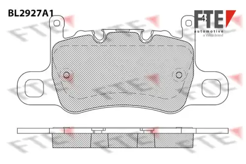 Тормозные колодки дисковые FTE BL2927A1