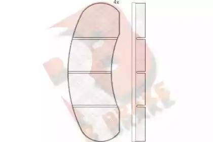 Тормозные колодки дисковые R BRAKE RB0429