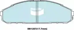 Тормозные колодки дисковые передняя ось BENDIX DB1257HD