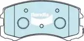 Тормозные колодки дисковые передняя ось BENDIX DB1455HD