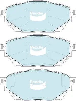 Тормозные колодки дисковые передняя ось BENDIX DB2423HD