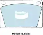 Тормозные колодки дисковые передняя ось BENDIX DB522GCT