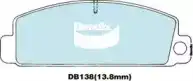 Тормозные колодки дисковые передняя ось BENDIX DB138GCT
