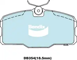 Тормозные колодки дисковые передняя ось BENDIX DB354GCT