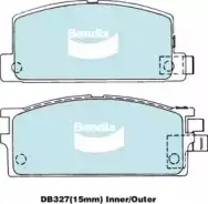 Тормозные колодки дисковые передняя ось BENDIX DB3274WD