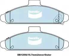Тормозные колодки дисковые передняя ось BENDIX DB1298GCT