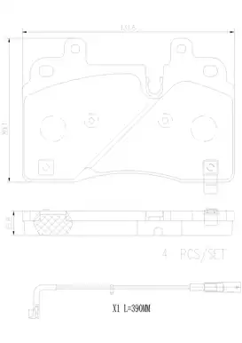 Тормозные колодки дисковые BREMBO P09026