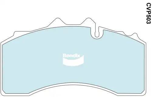 Тормозные колодки дисковые BENDIX CVP503PT