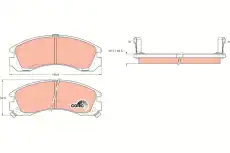 Тормозные колодки дисковые TRW GDB1126DT